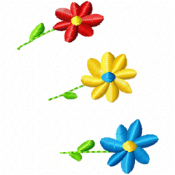 Flowers And Tree Embroidery Design 8